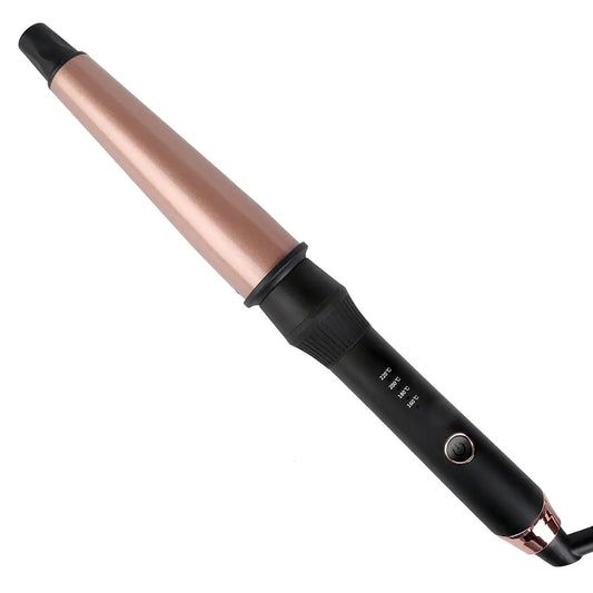 Ceramic Curling Wand - Rose Gold Conical Curling Iron