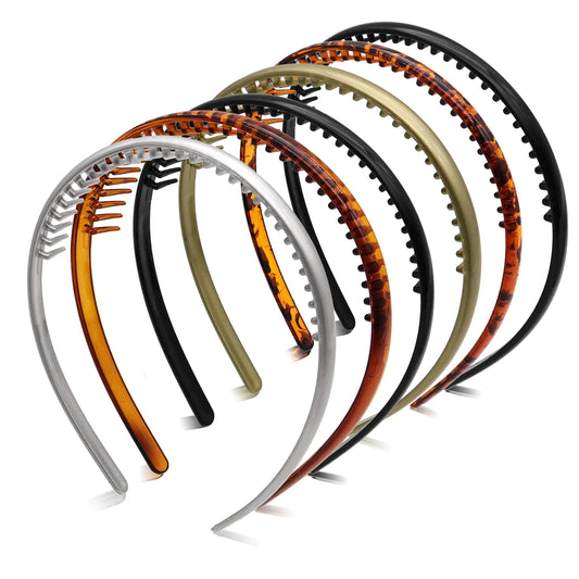 forenee 6 Pcs Headbands Plastic Headband