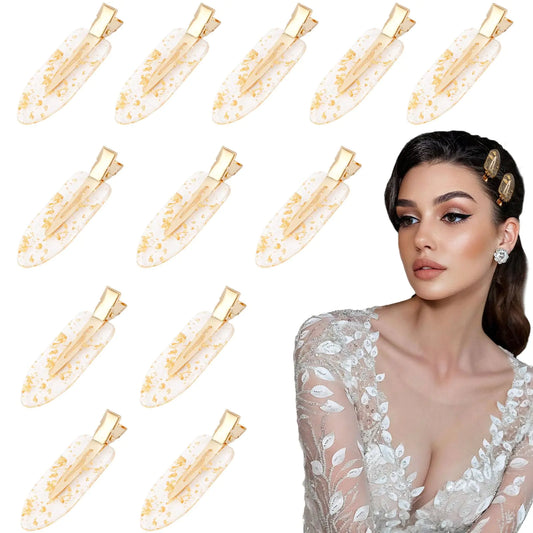 12PCS No Bend Hair Clips Bridesmaid No Crease Hair Clips