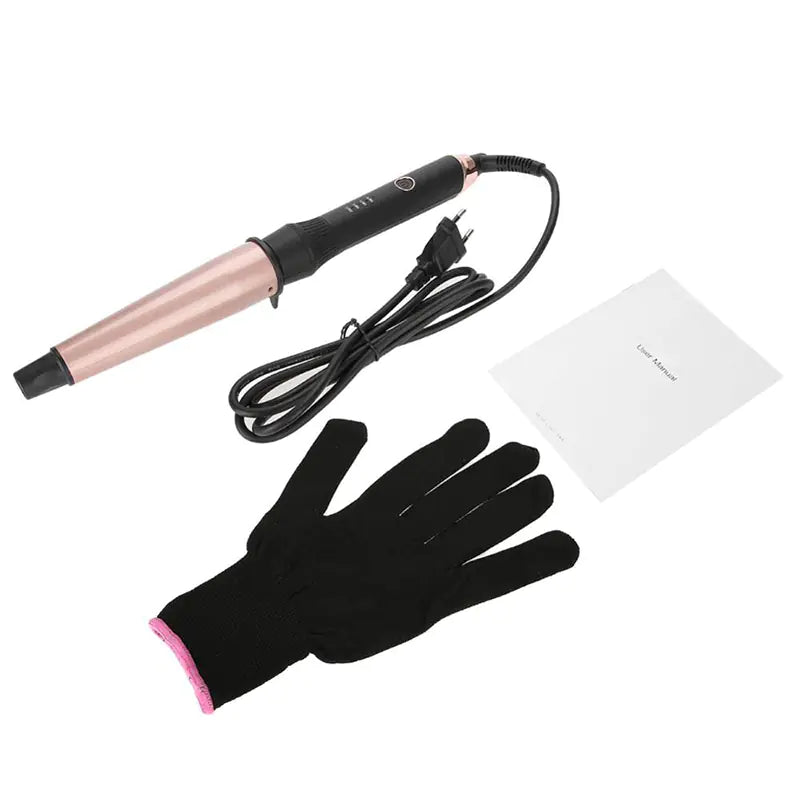Ceramic Curling Wand - Rose Gold Conical Curling Iron