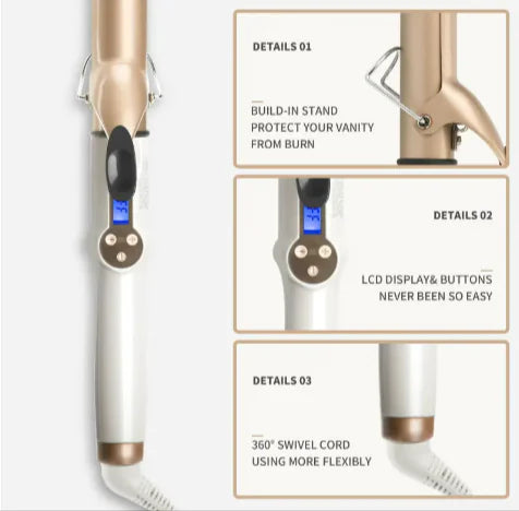 LCD Electric Curling Iron – Large Curl Styler