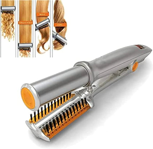 Generic 2 in 1 Hair Curler Straighter Rotating Iron